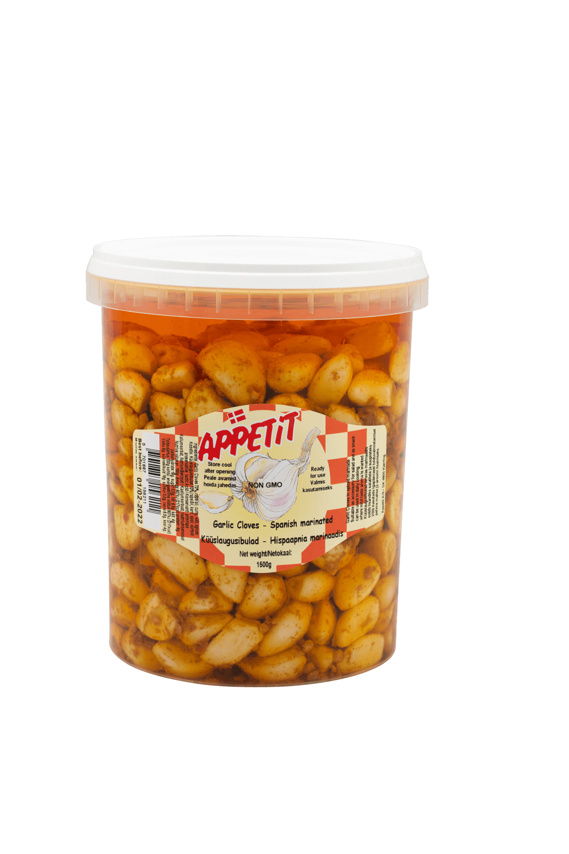 Küüslauguküüned - Hispaania marinaadis 1500g/1175g