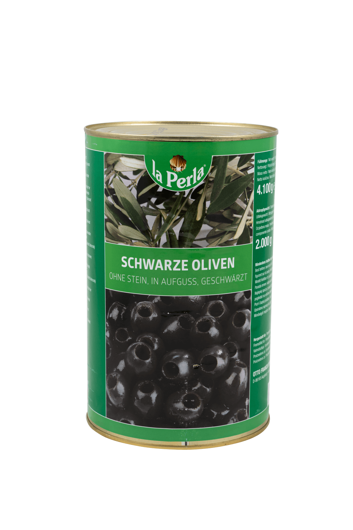 Mustad oliivid ilma kivideta soolvees 4100g/2000g